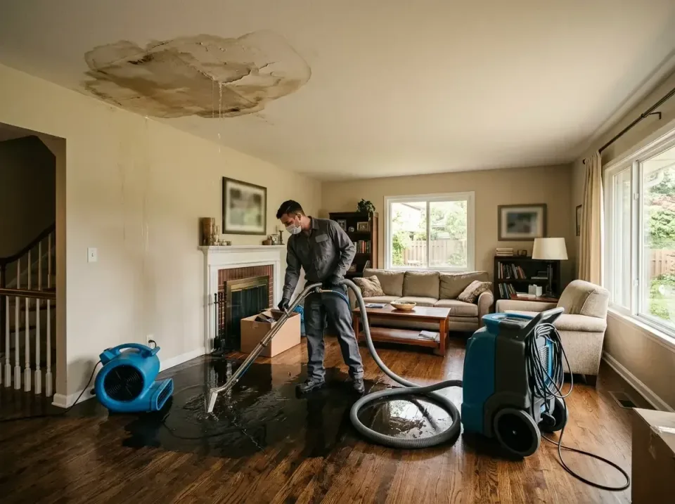 attic-pipe-burst-ceiling-drip-008 — frequently asked questions, Water Damage Restoration & Carpet Care in Lexington Park, MD